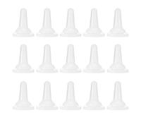 Culnflun Kitten Bottle Nipples, Pet Feeding Silicone Nipple for Nursing Kittens Puppies, Soft Safety Nurse Feeding Bottle Nipple Kit 15Pcs