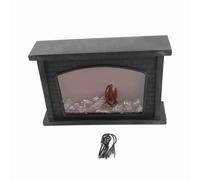 Culnflun Lanternes de cheminée décoratives, Fausse cheminée LED simulant Un Effet de Flamme, Mini cheminée électrique USB ou Lampe alimentée par Batterie pour la décoration