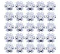 Culnflun LED Chips Lamp Beads Lighting Parts 25Pcs 5V High Power 1W 200LM Bright LED Lamp Beads for DIY Lighting Fixtures Flashlights Headlights Spotlights Aluminum Base 20x7mm (Blue Light)