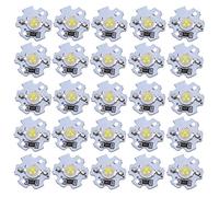Culnflun LED Chips Lamp Beads Lighting Parts 25Pcs 5V High Power 1W 200LM Bright LED Lamp Beads for DIY Lighting Fixtures Flashlights Headlights Spotlights Aluminum Base 20x7mm (Cool White)