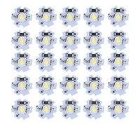 Culnflun LED Chips Lamp Beads Lighting Parts 25Pcs 5V High Power 1W 200LM Bright LED Lamp Beads for DIY Lighting Fixtures Flashlights Headlights Spotlights Aluminum Base 20x7mm (Cool White Light)