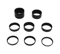 Culnflun M48 Kit de tube d'extension de longueur focale 8pcs Télescope alliage en aluminium extension des anneaux de 3 mm à 30 mm pour la photographie astronomique