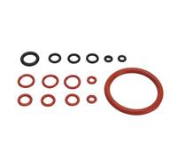 Culnflun Machine à café O Kit de joint en boucle Haute température Points de silicone joints en silicone Laveuses d'étanchéité à l'eau pour machines à expresso noires et rouges 15 (15pcs)