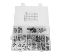 Culnflun Metric Woodruff Key Mit d'assortiment, 135 pcs 15 tailles Keys de boucles de boucles de bois Half Moon Keys Keyway Shaft Crank Keys Parallel Drive Shaft Keys for Flywheel