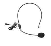Culnflun Microphone à condenseur Tête de 3,5 mm Mini Microphone câblé pour l'amplificateur Vocal Performance étape Performance Enseignement de Black ABS 1.05m Câble