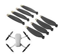 Culnflun Mini 2 hélices 2 paires, ensemble d'hélices de remplacement haute performance, avec vis et tournevis, rigidité améliorée, vol silencieux, forte puissance, léger et durable (Décor doré)