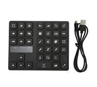 Culnflun Mini Clavier de Dessin, 35 Touches sans Fil Ergonomique à Un Clavier de Raccourci à Main pour Artistes et concepteurs numériques compatibles avec Procreat Lightroom Premie