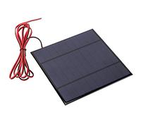 Culnflun Mini panneau solaire, 5 V 4,5 W 900 mA | Chargeur de panneau solaire en polysilicium avec câble de 2 m pour bricolage extérieur, panneau solaire à haute efficacité