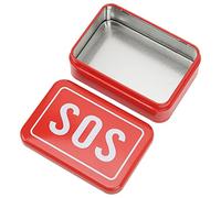 Culnflun Mini SOS Survival Iron Box Kit de rangement portable pour outils d'urgence pour camping en plein air