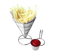 Culnflun Paniers à frites, placage support à frites buffet cône présentoir de collations paniers à frites pratiques pour les restaurants, cafés, stands de nourriture (Einzelpokal)