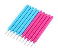 Culnflun Paper Quilling Tools Slotted Quilling Pens DIY Craft Kit with Plastic Handle and Metal Needle for Scrapbooking Card Making Photo Album Decoration 10PCS Rose Red and Blue