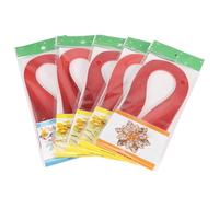 Culnflun Papier Quilling bandes, 600 bandes 0,12 "largeur 15,3" longueur bricolage artisanat Origami papier pour la décoration à la main Art projets salle de classe activ (Rouge)