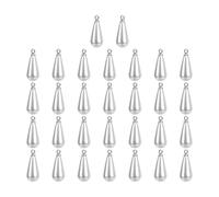 Culnflun Pendentif en forme de goutte de perle, 30 pièces, breloque en résine pour accessoires de cheveux, fournitures de fabrication de bijoux pour chaussures, sacs et vêtements