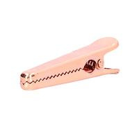 Culnflun Pinces de fermeture, pinces à sachets en acier inoxydable pour la conservation des aliments, idéales pour la cuisine et la maison. (pince crocodile en ou rose)