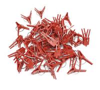 Culnflun Plantes Greffe Clips 100PCS en Plastique Greffage Clips pour Légumes et Fruits Jardin Plante Greffage Outils Améliorer Taux De Survie Durable Sûr 3.5x2.5cm (Plat)