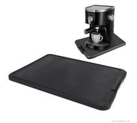 Culnflun Plateau coulissant pour machine à café, 41cm x 30 cm maison de forme carrée base extensible cafetière planche mobile, pour mixeur friteuse à air grille-pain mélangeur avec roues