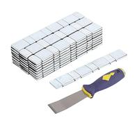 Culnflun Poids de Roue à Coller, Poids d'équilibrage de Pneu adhésifs 5 g et 10 g, Ruban adhésif pour Roue de Voiture et Moto, 25 Bandes au Total 1,5 kg (5g+10g*25 pièces+Pelle)