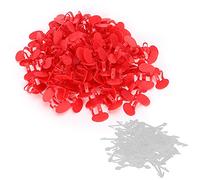 Culnflun Poulet sans épingle Peeper, 100pcs antipèche antipèche avec des oeilses d'embolie pour Les Yeux protège Les œilleurs de la volaille de Faisan pour oeillères Plastiques (Medium Double Beam)