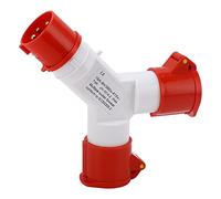 Culnflun Prise Industrielle 16A 380-415V, Connecteur Électrique 3 Broches 2P+N+E en PA66 pour Chantier