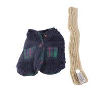 Culnflun Pull pour Chien Petit Manteau Hiver avec Echarpe Vetement Doux pour Chiot Chihuahua Pomeranian Bichon Tenue Confortable pour Temps Froid (M)