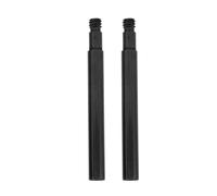 Culnflun Rallonges de Valve de vélo, 2 pièces, 60 mm, en Alliage d'aluminium, pour Un gonflage Facile des pneus, Or, Rouge, Bleu, Noir, Argent (Noir)