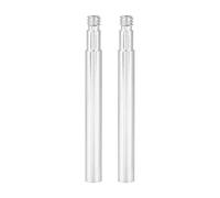 Culnflun Rallonges de Valve de vélo, 2 pièces, 60 mm, en Alliage d'aluminium, pour Un gonflage Facile des pneus, Or, Rouge, Bleu, Noir, Argent (Argent)
