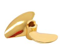 Culnflun RC Boat Propeller Alloy High Performance Aluminium 2 Lames 35 mm Grande poussée Marine Propice pour Feilun FT016 FT007 FT012 UDI Corpe Hongxunjie RC Boats (Yellow Y)