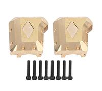 Culnflun RC Brass Axle Cover, 2pcs RC Brass Rear Axle Diff Cover Counterweight for 4 1/10 RC Car Upgrade Parts