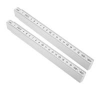 Culnflun Règle des charpentiers pliants 2m Tool de travail du bâton de mesure compacte légère pour les projets de bricolage Plancher en bois pose matériau ABS 2pcs