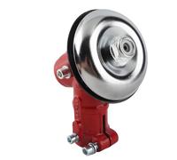 Culnflun Remplacement de la tête d'engrenage de débroussailleuse, boîte de Vitesses en Acier allié d'aluminium Rouge à 9 Dents pour tondeuses à Gazon, diamètre de 26 mm, Durable