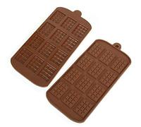 Culnflun Silicone Mini Moule de chocolat Break Apart Chocolate Non Stick Moule de cuisson DIY pour les friandises maison