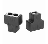 Culnflun Splitter Ethernet, Adaptateur de séparateur 1 à 2 Port, Adaptateur de câble Ethernet, connecteur LAN d'interface féminin RJ45, pour Internet Routers Ordinateurs TVS Set to