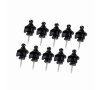 Culnflun Straplocks de guitare électrique, 10pcs Metal Antiskid Security Straplock Buttons pour la guitare basse électrique acoustique (Noir)