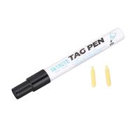 Culnflun Stylo d'étiquette d'oreille, imperméabilisant, forte pénétration, encre noire, marqueur d'oreille portable et permanent pour cochon, vache, mouton, matériau plastique,