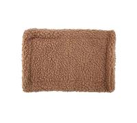 Culnflun Tapis de lit pour Animaux de Compagnie, Coussin en Peluche rectangulaire, Petits nids pour Animaux de Compagnie, Cochon d'Inde, écureuil, Hamster, Fournitures de Couchage (Marron Clair)