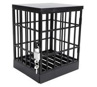 Culnflun Téléphone cellulaire Boîte de Verrouillage de Prison Plastique Téléphone Mobile Cage verrouillable de Prison pour Salle de Classe Family Time Farty Gift Durable Secure STO (All Black)