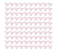 Culnflun Trombones en forme de poussin, 100 pièces en métal décoratifs en forme d'animaux mignons pour étudiants, tri de documents en ixation de notes, décoration de papet