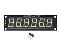 Culnflun Tube LED 0,56 pouces à 6 chiffres et 7 segments, module d'affichage décimal blanc TM1637, composant PCB Plug and Play à 2 broches pour les projets d'expérimentation de cir