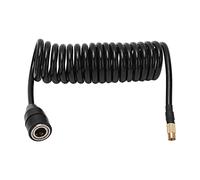 Culnflun Tuyau d'extension de pompe à air de voiture, connecteur de gonfleur de pneu de 9,84 pieds, tube d'extension, adaptateur de tuyau de pompe à air pour véhicules avec buse, v