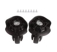 Culnflun Une Paire A65 Valise Noire Roue Muette Remplacement Universel des Bagages Fournitures d'extérieur (L)