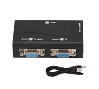 Culnflun VGA Splitter 1 sur 2 Out HD Gold plaqué USB Propulsé 250 MHz Bande passante 1920x1440 Divider de Duplication d'écran de résolution pour la Configuration à Double Moniteur