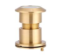 Culnflun Visionneuse de porte grand angle, caméra de jumeau de 28 mm avec couvercle d'intimité lourde Chrome Bromé Brome Viewing Angle Trou pour Home Hotel Hardware and Locks (Or)