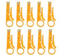 Culnflun Wire Stripper, Cerman Plelings Cable Trimping Tool 10pcs Multi Publis Mini Mand Cemper pour l'électricien professionnel ABS en acier inoxydable jaune 9cm