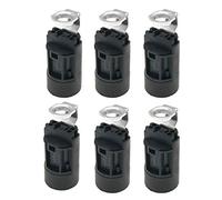 Culot pour ampoule flamme E14, en thermoplastique, noir, SES 52 mm de haut, filetage 1/8 IPS Hickey