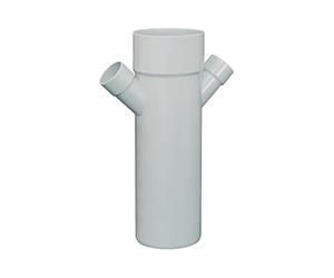 Culotte 45° réduite PVC FIRST dble parallèle M-F Ø100x40X40