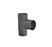 Culotte 87.3° à coller pvc ardoise GIRPI, Dév.16 cm Diam.50 mm