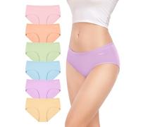 Culotte, 95% Taille Moyenne Femme Coton - Extrêmement Douce et Respirante pour Un Sommeil Paisible - Lot de 6, XL