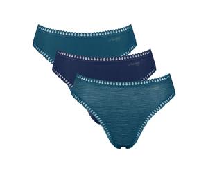 Culotte Ã©chancrÃ©e femme Sloggi Go Crush (x3) Bleu M