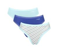 Culotte Ã©chancrÃ©e femme Sloggi Go Crush (x3) Bleu S