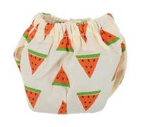 Culotte Absorbante Réutilisable pour Petits Animaux, Taille Élastique | Polyester, Noyau Absorbant, Motif Pastèque, Usage Intérieur et Voyage, Douce Peau, Lavable
